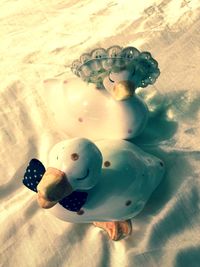 Little girl jumping on floor