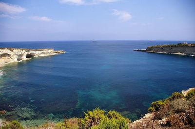 Scenic view of sea against sky