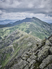 Dumbier, highest mountain in low tatras in summer, slovakia