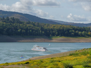 Hiking at the edersee in germany