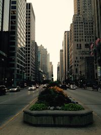 View of skyscrapers in city