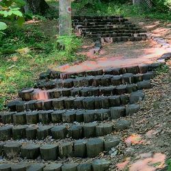 Close-up of steps