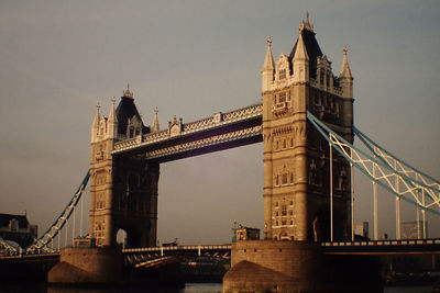 View of clock tower in city