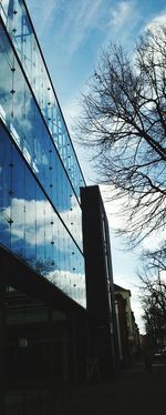 Low angle view of buildings against sky