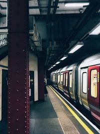 Train at railroad station