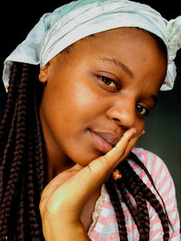 Close-up portrait of girl