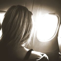 Woman looking at camera