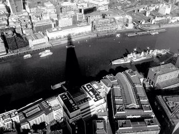 High angle view of cityscape