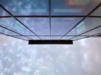 Low angle view of bridge against sky