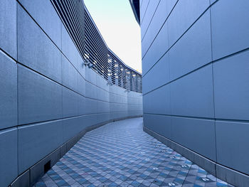 Low angle view of modern building against sky