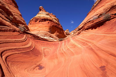 Scenic view of rock formations at desert