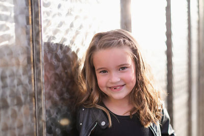 Portrait of smiling girl