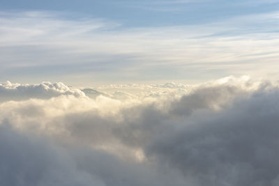 Low angle view of cloudscape against sky