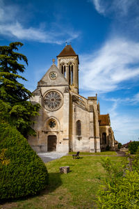 Low angle view of church against sky