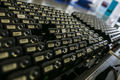 Close-up of computer keyboard