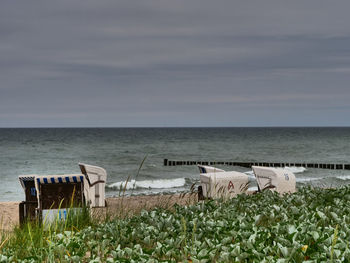 Scenic view of sea against sky