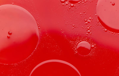 Full frame shot of wet bubbles