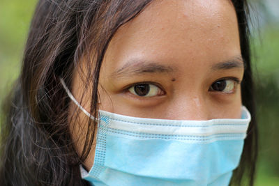 Close-up portrait of a beautiful woman