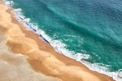 High angle view of beach