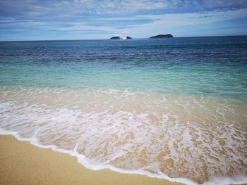 Scenic view of sea against sky