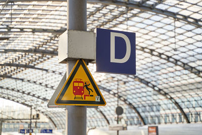 Low angle view of road sign