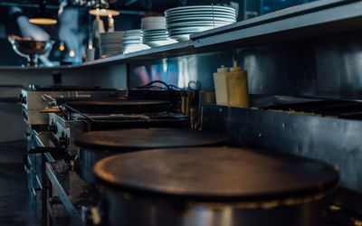 Interior of commercial kitchen