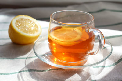 Close-up of drink on table