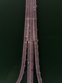 Directly above shot of bridges over sea