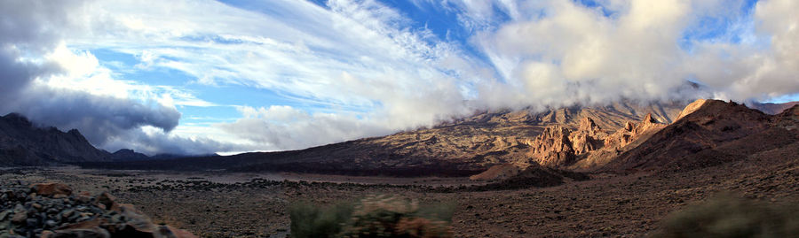 Panoramic view of landscape against sky