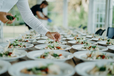 Man preparing food