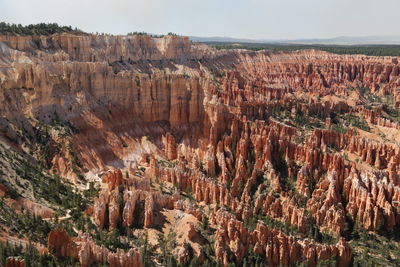 Panoramic view of rock formations