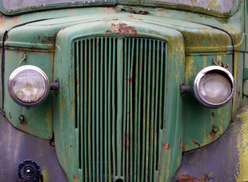 Abandoned vintage car