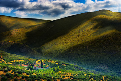 Scenic view of landscape against sky