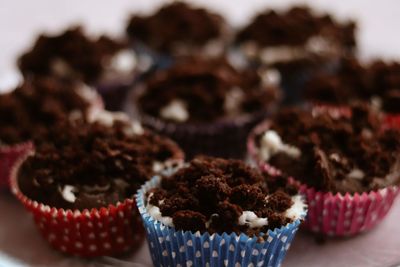 Close-up of cupcakes