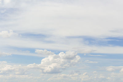 Low angle view of clouds in sky