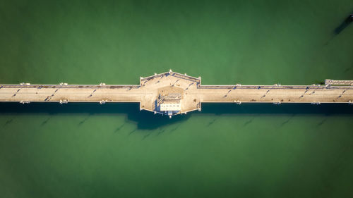 High angle view pier