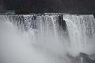 Scenic view of waterfall