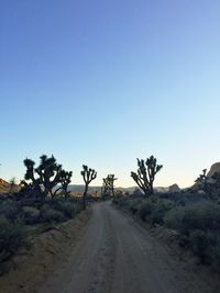 Empty road passing through landscape