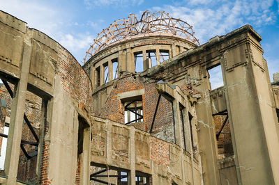 Low angle view of historical building against sky