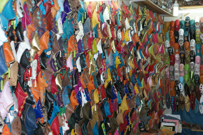 Full frame of market stall