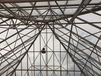 Low angle view of skylight