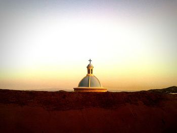 Scenic view of landscape at sunset