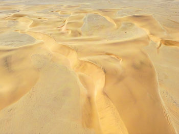 Sand dunes in desert