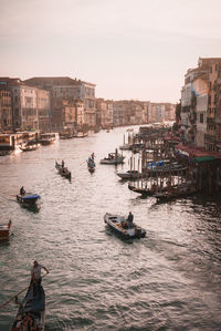 Boats in sea