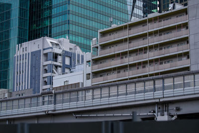 Low angle view of buildings in city