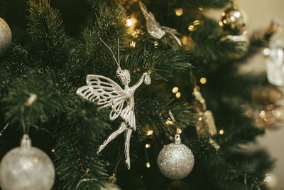 Close-up of christmas decorations