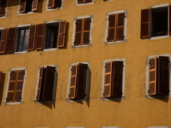 Low angle view of residential building