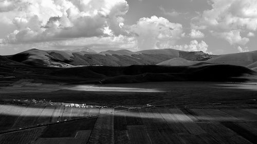 Panoramic view of landscape against sky