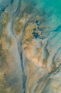 Full frame shot of water on rock