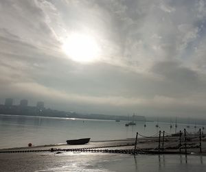 Scenic view of sea against sky